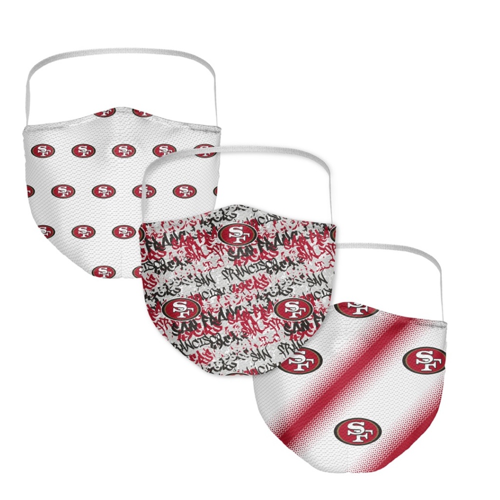 NFL 49ers adult face mask set